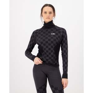 Mons Royale Women's Ascender Merino Seamless Mock Neck Long Sleeve