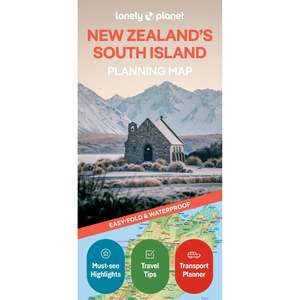 Lonley Planet New Zealand's South Island Planning Map
