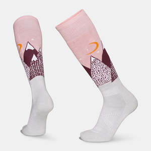 All: Le Bent Kid's Light Cushion Snowy Mountains Snow Socks