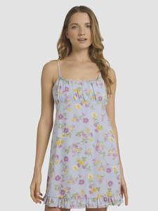 Womens: Roxy Wildflower Mini Dress - Misty Blue