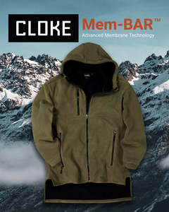 Cloke Hauroko Windproof Fleece Full Zip - Khaki