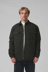 Mens Jackets: RPM Quilted Jacket - Dark Olive