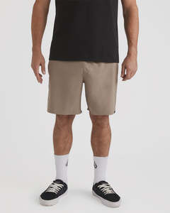 Shorts: Volcom Sparklestone Elasticated Waist Short - Brindle