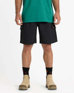 Volcom Workwear March Elastic Waist Hybrid 20" Short - Black