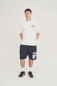Huffer Mens Mesh Track Short - Navy
