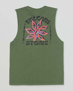Volcom Stone Spectacle Sleeveless Tee - Dark Pine