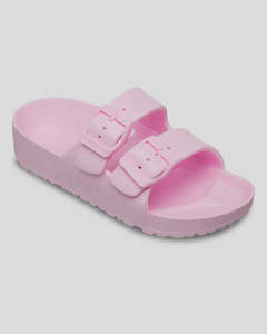 Footwear: Roxy Girls Kattie Slide - Pink Tulle