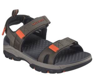 Footwear: Skechers Tresmen-Ryer Sandals - Olive