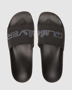 Mens Jandals: Quiksilver Sessions Slide - Black 3