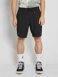 Volcom Stones Hybrid Elasticated Waist Short 18" - Black