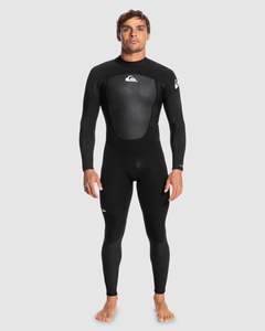 Mens Wetsuits: Quiksilver 3/2 Prologue BZ FLT Wetsuit - Black