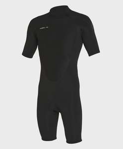 Mens Wetsuits: O'Neill Defender BZ SS Spring 2mm - Blk/Blk/Blk