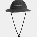 Mens Hats: Quiksilver Buckology Bucket Hat - Black/Tarmac