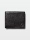 Volcom Single Stone Leather Wallet - Black