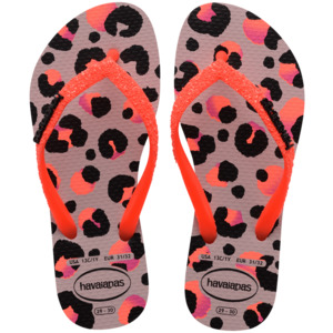 Havaianas: Havaianas Kids Slim Glitter II - Peony Rose