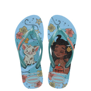 Havaianas: Havaianas Kids Slim Princess - Moana - Blue/Blue