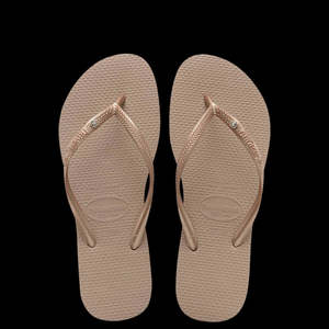 Havaianas: Havaianas Kids Slim Crystal - Rose Gold