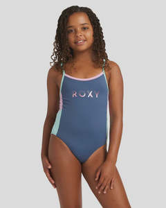 Roxy: Roxy Girls 8 - 16 Colourblock One-Piece Swimsuit - Vintage Indigo