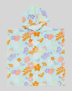 Roxy Girl 2-7 Stay Magical Printed Hooded Towel - Beach Glass Beach Bay-be