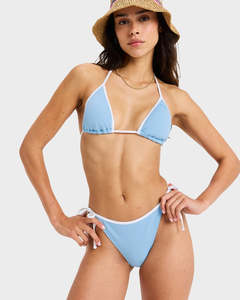 Roxy: Roxy Kauai Moderate Tie Side Bikini Pant - Sky Blue