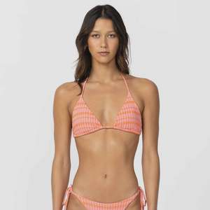O'Neill Paradise Plaid Venice Bikini Top - Sachet Pink