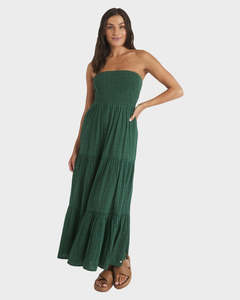 Dresses: Roxy Baby Mine Maxi Dress - Evergreen