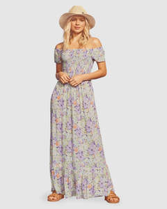 Dresses: Roxy Lounging Time Dress - Purple Rose