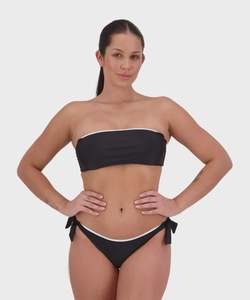Moontide Twist Bandeau - Black/White