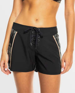 Roxy Pro the 93 Win Printed Boardie - Anthracite The Palms