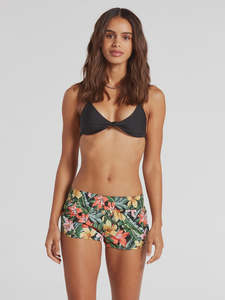 Womens Boardies: Volcom Dot The Island 2" - Black