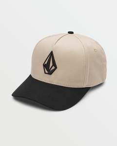 Mens Caps: Volcom Embossed Stone ADJ Hat - Light Khaki