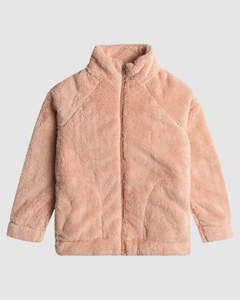 Girls: Roxy Girls 8-16 Castle On The Hill Jacket - Cafe Creme