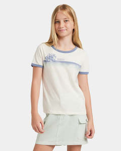 Girls: Roxy Girls 8-16 Can Love Me Better A Tee - Egret