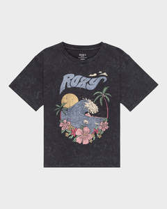 Girls: Roxy 8-16 Girls Gone To California Girls Tee - Phantom
