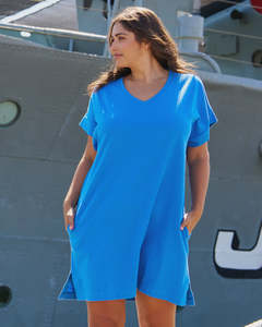 Betty Basics Elise V-Neck Rib Dress