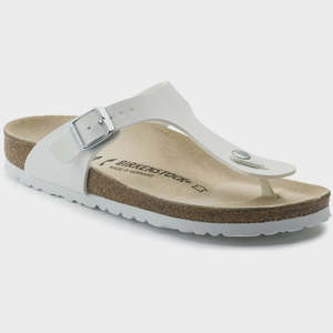 Birkenstock: Birkenstock Gizeh Birko Flor Regular - White