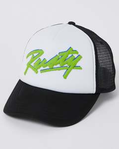 Rusty: Rusty Rowdy Trucker Cap - Black