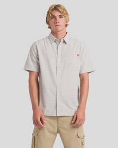 Quiksilver Testament Short Sleeve Shirt - Grey Violet