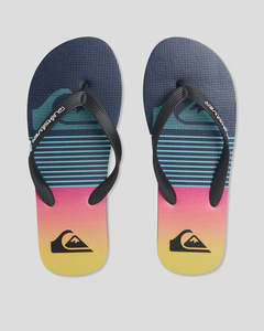 Quiksilver: Quiksilver Moncata Slab Jandals - Black/Navy/Multi
