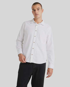 RVCA Base Linen LS Shirt - White