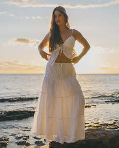 Womens: Billabong High Tides Maxi Skirt - White