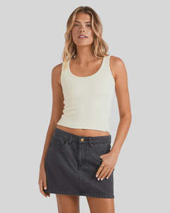 Billabong Frankie Denim Skirt - Washed Black