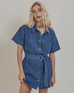 All About Eve Sunny Denim Dress - Heritage Blue