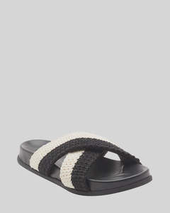 Roxy Syenna Slides - Black/Cream