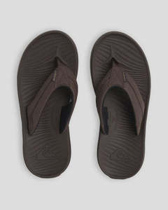 Mens Jandals: Quiksilver Travel Oasis Jandal - Brown