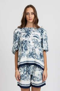 Federation Punch Top - Navy