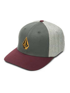 Volcom Fullstone Heather Flexfit Hat - Merlot