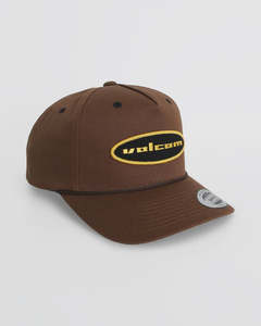 Volcom Overpatch Snapback Cap - Major Brown