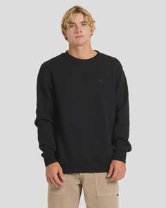 Mens: Quiksilver Salt Water Crew - Black