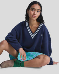 Womens: Roxy Surf School V Neck - Mood Indigo